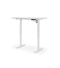 B54 biurko z funkcją regulacji wysokości, blat - biały, stelaż - biały (2p1szt)