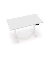 B54 biurko z funkcją regulacji wysokości, blat - biały, stelaż - biały (2p1szt)