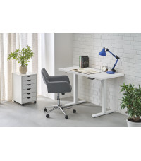 B54 biurko z funkcją regulacji wysokości, blat - biały, stelaż - biały (2p1szt)