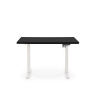 B54 biurko z funkcją regulacji wysokości, blat - czarny, stelaż - biały (2p1szt)