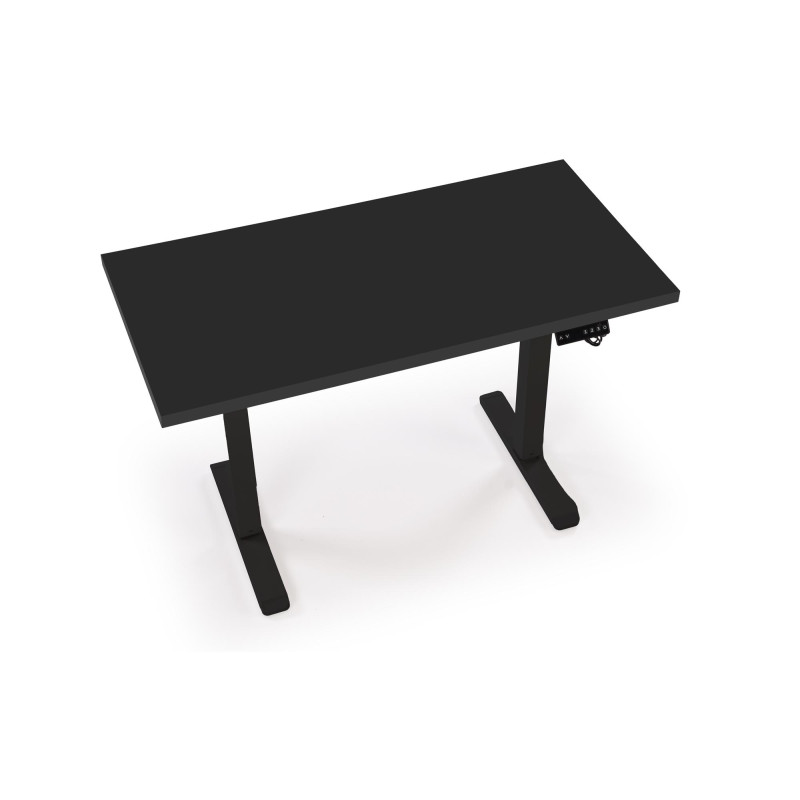 B54 biurko z funkcją regulacji wysokości, blat - czarny, stelaż - czarny (2p1szt)