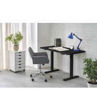 B54 biurko z funkcją regulacji wysokości, blat - czarny, stelaż - czarny (2p1szt)