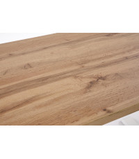 B54 biurko z funkcją regulacji wysokości, blat - dąb artisan, stelaż - biały (2p1szt)