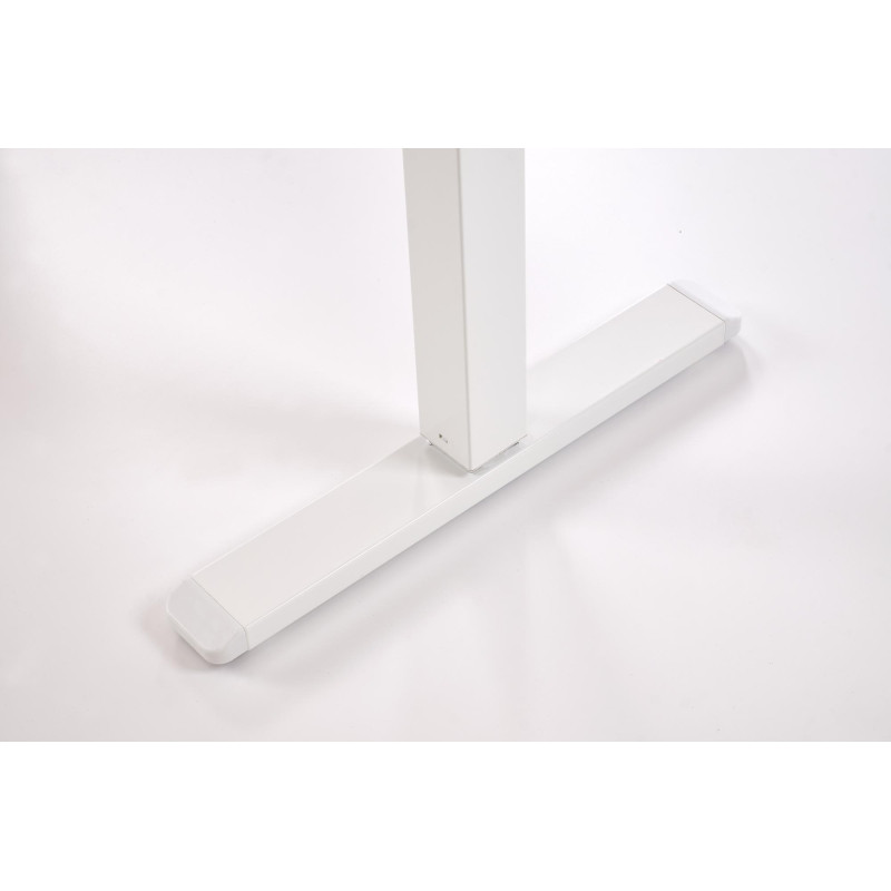 B54 biurko z funkcją regulacji wysokości, blat - dąb artisan, stelaż - biały (2p1szt)