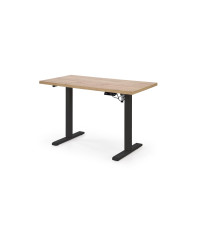 B54 biurko z funkcją regulacji wysokości, blat - dąb artisan, stelaż - czarny (2p1szt)