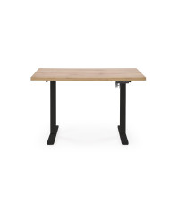 B54 biurko z funkcją regulacji wysokości, blat - dąb artisan, stelaż - czarny (2p1szt)