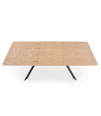 BACARDI stół rozkładany dąb naturalny / czarny (2p1szt)