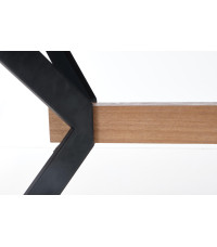 BACARDI stół rozkładany dąb naturalny / czarny (2p1szt)