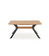 BACARDI stół rozkładany dąb naturalny / czarny (2p1szt)