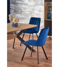 BACARDI stół rozkładany dąb naturalny / czarny (2p1szt)