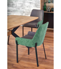 BACARDI stół rozkładany dąb naturalny / czarny (2p1szt)