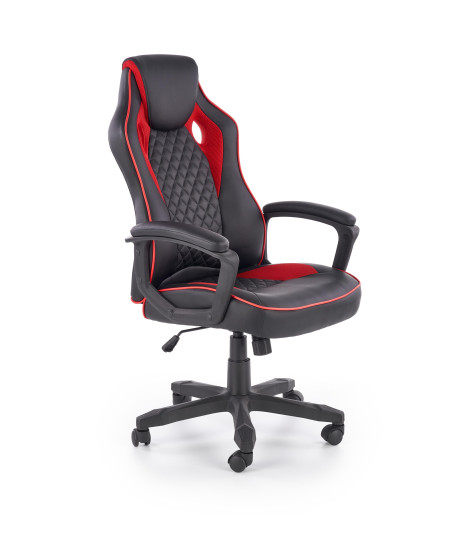 BAFFIN fotel gabinetowy czarny / czerwony