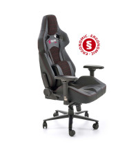 BALDUR fotel gabinetowy c.popielaty / czarny