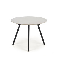 BALROG OKRĄGŁY stół, stelaż - czarny, blat- jasny popiel (2p1szt)