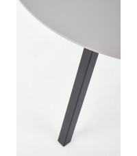 BALROG OKRĄGŁY stół, stelaż - czarny, blat- jasny popiel (2p1szt)