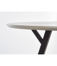 BALROG OKRĄGŁY stół, stelaż - czarny, blat- jasny popiel (2p1szt)