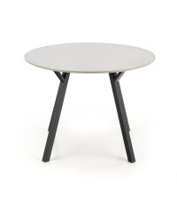 BALROG OKRĄGŁY stół, stelaż - czarny, blat- jasny popiel (2p1szt)