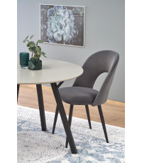 BALROG OKRĄGŁY stół, stelaż - czarny, blat- jasny popiel (2p1szt)