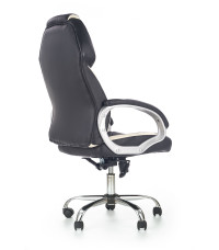 BARTON fotel gabinetowy czarno-biały