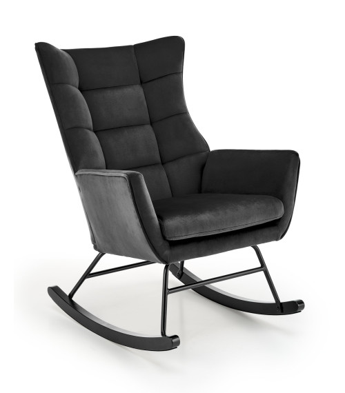 BAZALTO fotel bujany czarny (1p1szt)