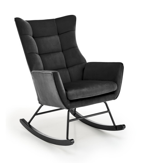 BAZALTO fotel bujany czarny (1p1szt)