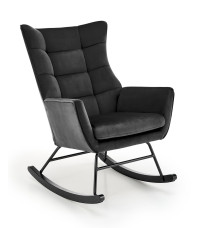 BAZALTO fotel bujany czarny (1p1szt)