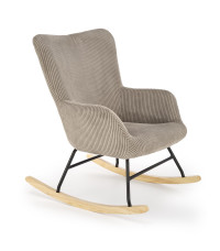 BELMIRO fotel wypoczynkowy z funkcją kołyski, popielaty (1p1szt)