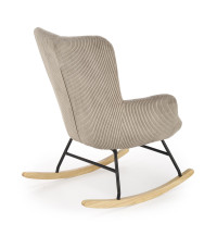 BELMIRO fotel wypoczynkowy z funkcją kołyski, popielaty (1p1szt)