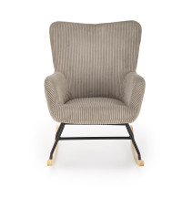 BELMIRO fotel wypoczynkowy z funkcją kołyski, popielaty (1p1szt)