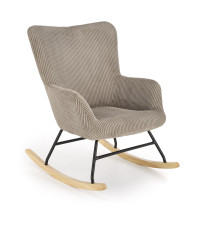 BELMIRO fotel wypoczynkowy z funkcją kołyski, popielaty (1p1szt)