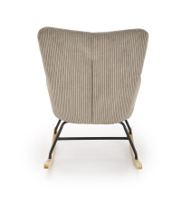 BELMIRO fotel wypoczynkowy z funkcją kołyski, popielaty (1p1szt)