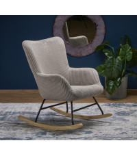 BELMIRO fotel wypoczynkowy z funkcją kołyski, popielaty (1p1szt)