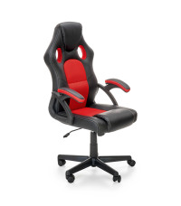 BERKEL fotel gabinetowy czarno-czerwony (1p1szt)