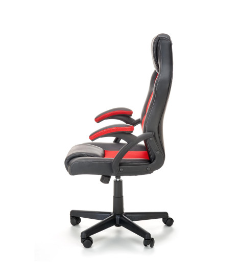 BERKEL fotel gabinetowy czarno-czerwony (1p1szt)