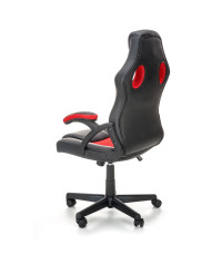 BERKEL fotel gabinetowy czarno-czerwony (1p1szt)