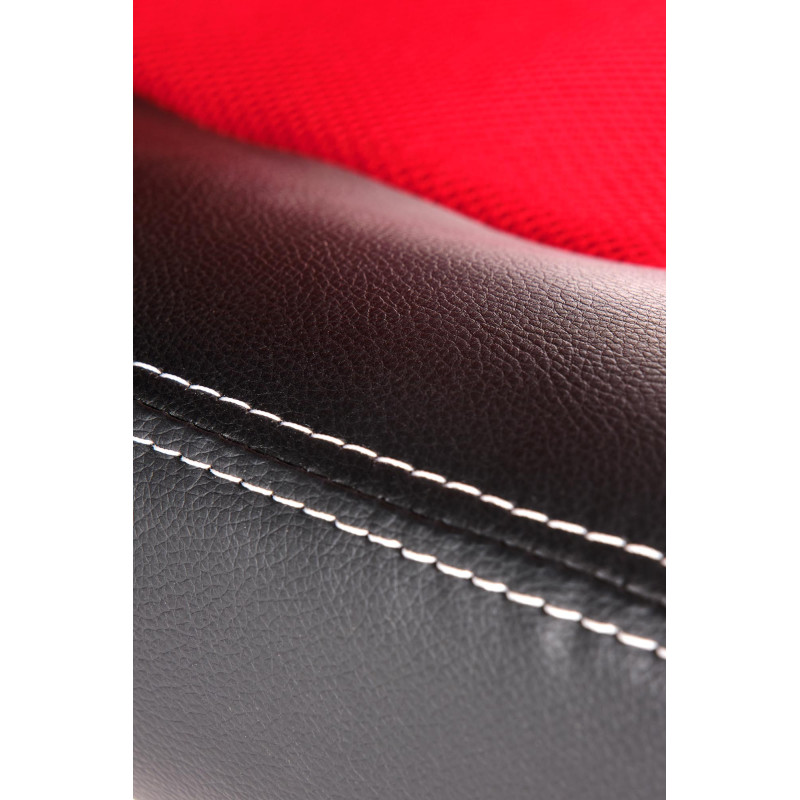 BERKEL fotel gabinetowy czarno-czerwony (1p1szt)