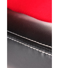 BERKEL fotel gabinetowy czarno-czerwony (1p1szt)