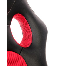 BERKEL fotel gabinetowy czarno-czerwony (1p1szt)