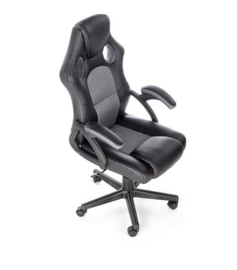 BERKEL fotel gabinetowy czarno-popielaty (1p1szt)