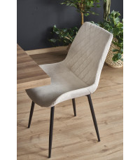 BERLIN stół rozkładany 140-180 cm, blat - orzechowy, stelaż - czarny (2p1szt)