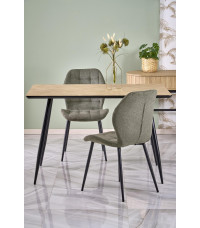 BERTO stół blat - naturalny, noga - czarny (2p1szt)