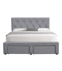 BETINA 140 łożko z szufladami popielaty (4p1szt)