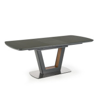 BILOTTI stół rozkładany antracytowy mat / orzech (3p1szt)