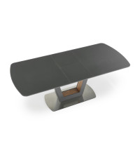BILOTTI stół rozkładany antracytowy mat / orzech (3p1szt)